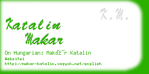 katalin makar business card